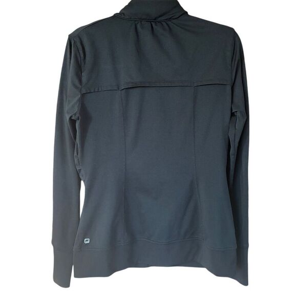 Fabletics Women's Black Athletic Workout Jacket Size L Long Sleeve w/ Hood - Picture 5 of 9